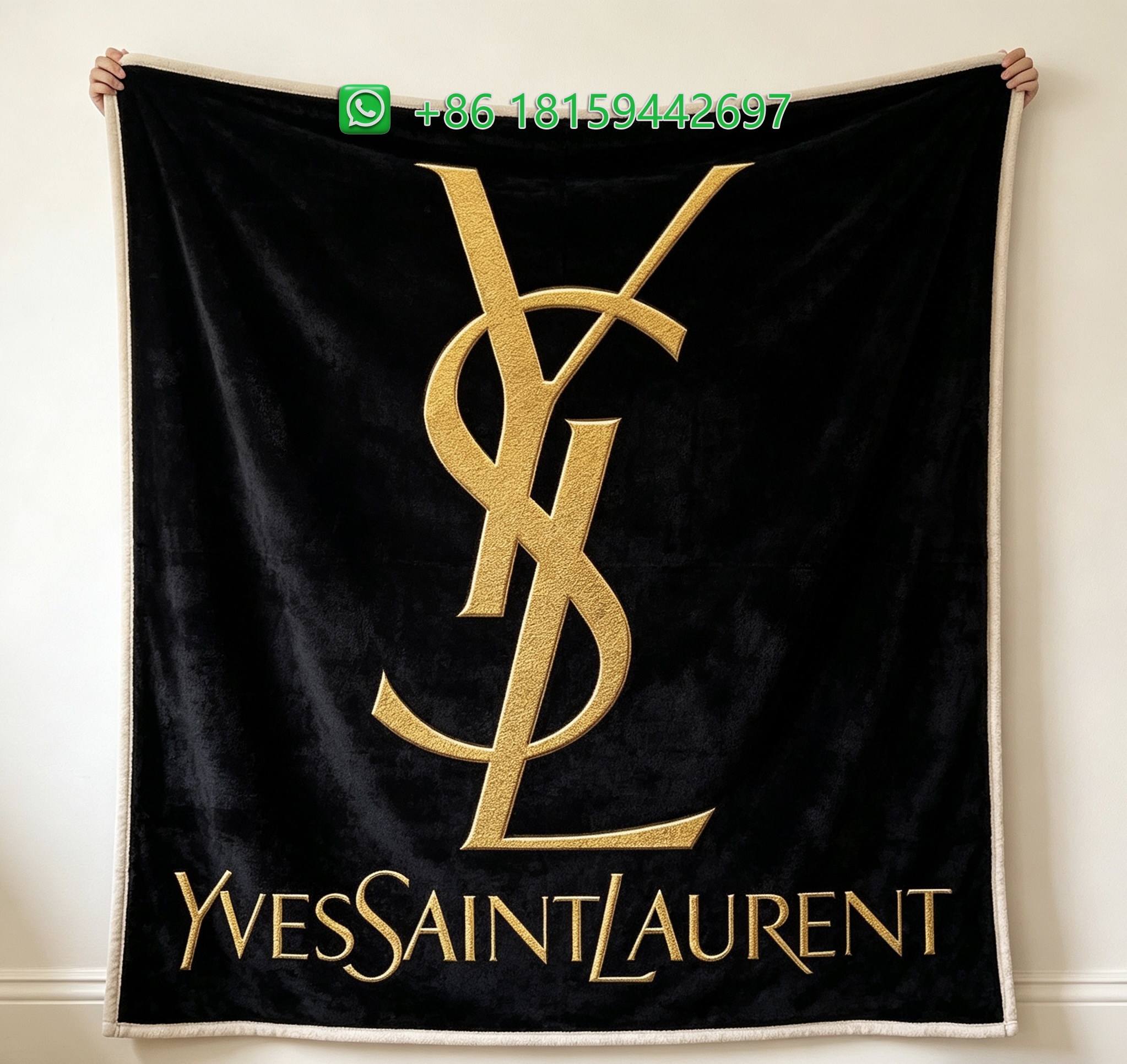 Yves Saint Laurent Throw Blankets